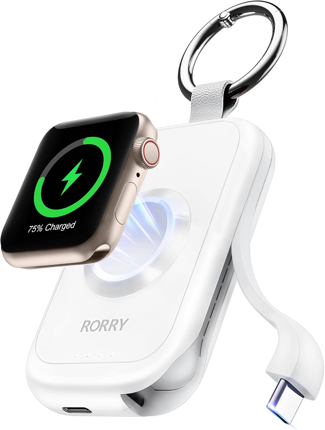 RORRY アップルウォッチ 充電器 モバイルバッテリー 2500mah