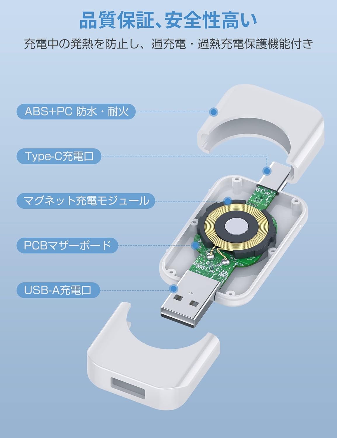 RORRY For アップルウォッチ 充電器 マグネット式