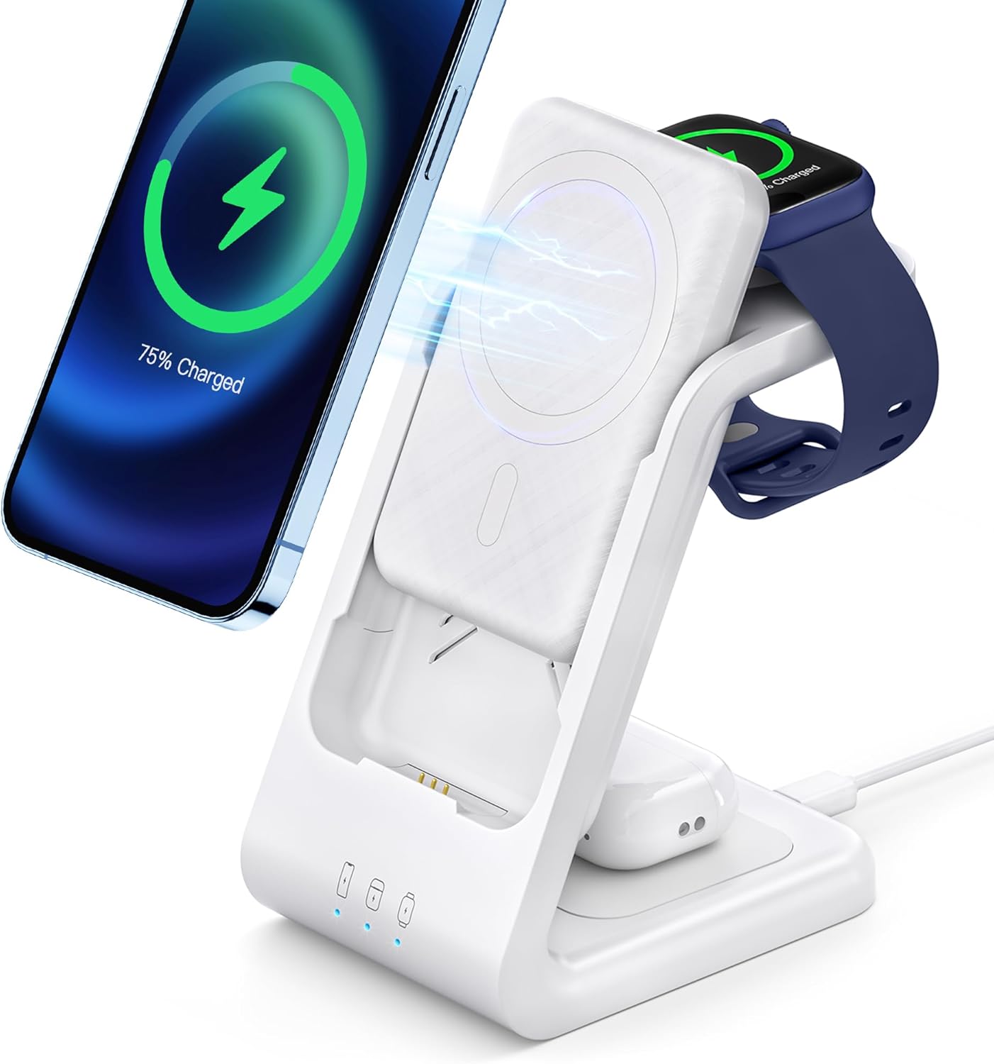 【お試し価格！】 RORRY ワイヤレス充電器 RORRY – モバイルバッテリー 4in1 スマホアクセサリー