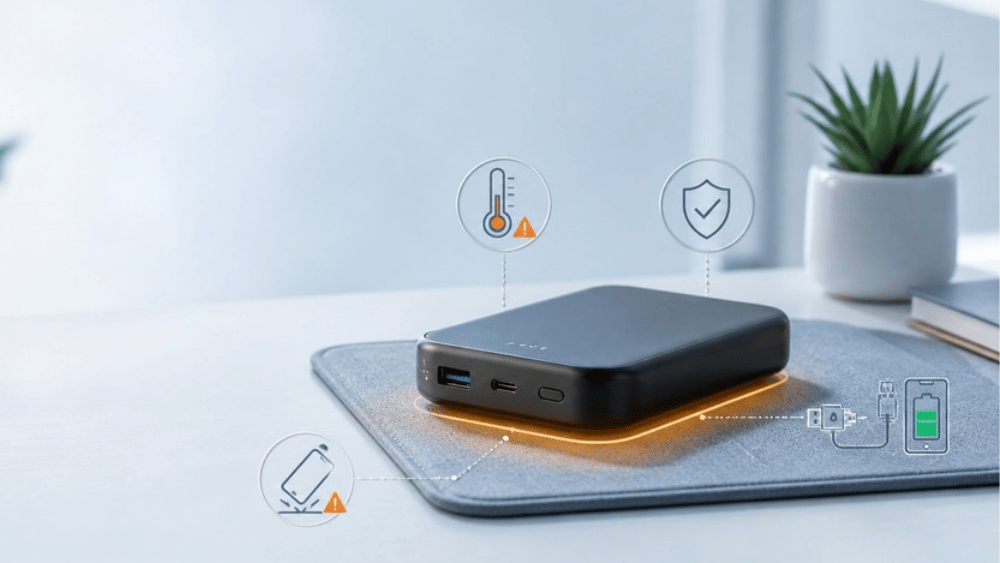 モバイルバッテリーの発火を防ぐための安全チェック