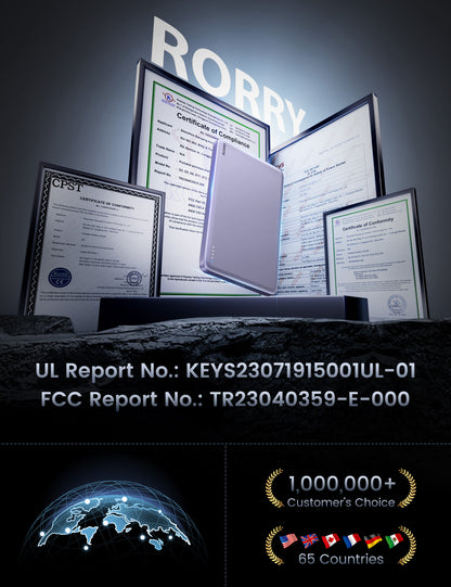 RORRY D14 モバイルバッテリー MagSafe対応 5000mAh 超薄型アルミ 2台同時ワイヤレス充電 PSE認証 iPhone 17/16/15/14/13/12対応