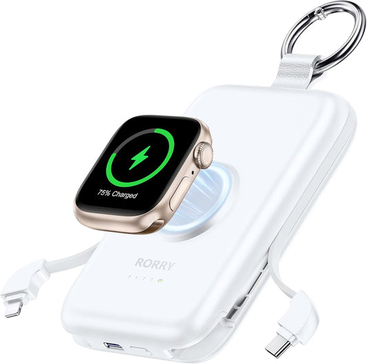 RORRY【進級プロ版 急速充電】アップルウォッチ モバイルバッテリー 10000mAh