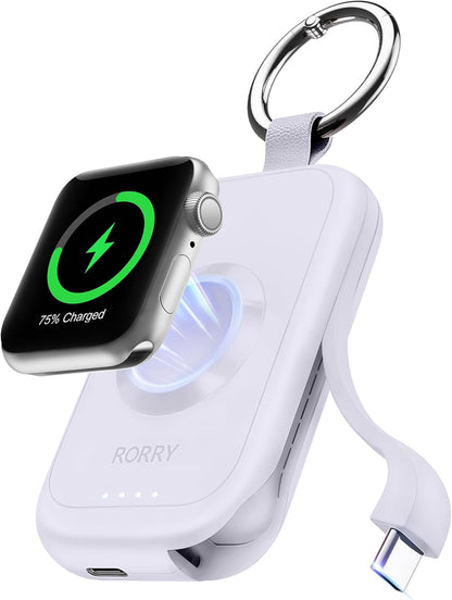 RORRY アップルウォッチ 充電器 モバイルバッテリー 2500mah