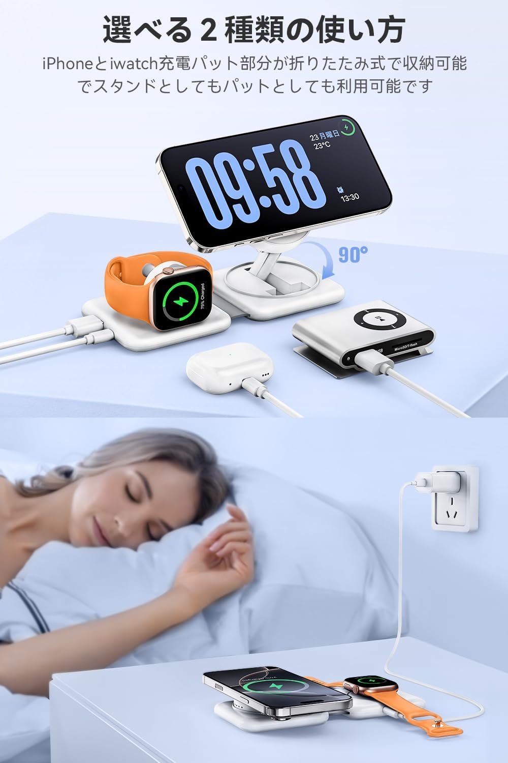 RORRY ワイヤレス充電器  qi2充電器