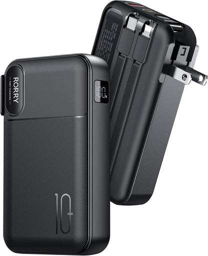 RORRY【モバイルバッテリー コンセント一体型 10000mAh
