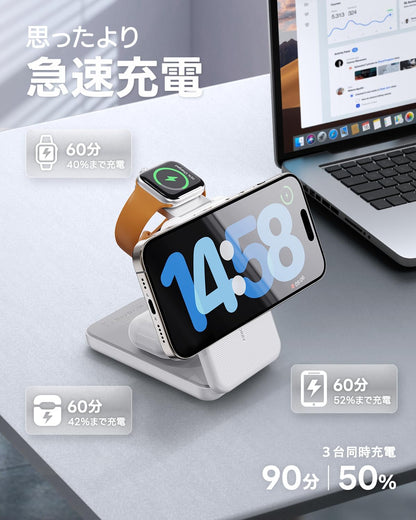 RORRY業界初 4in1ワイヤレス充電器とモバイルバッテリー両立