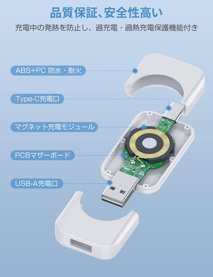 RORRY For アップルウォッチ 充電器 マグネット式