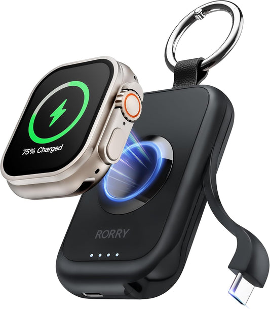 RORRY アップルウォッチ 充電器 モバイルバッテリー 2500mah
