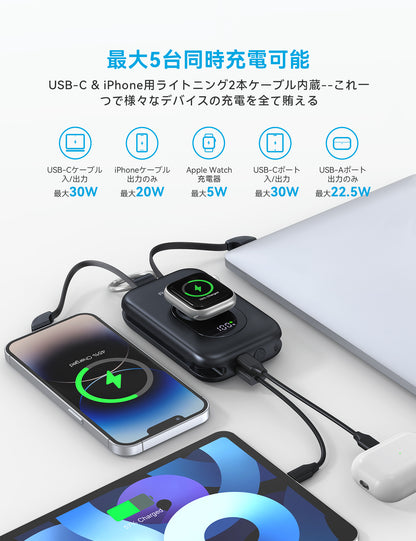 RORRY CharmGo D2 20000mAh キーホルダー型 モバイルバッテリー（30W対応）