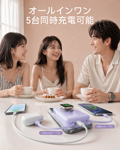 RORRY CharmAir P8-10000mAh MagSafeモバイルバッテリー 22.5W