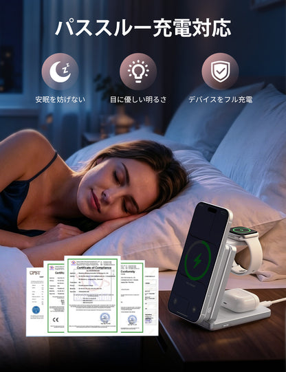 RORRY AuraDock M1-10000mAh 4in1 充電ステーション マグネット式モバイルバッテリー 30W