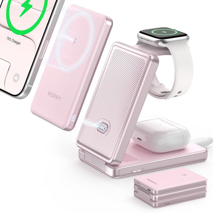 RORRY AuraDock M1-10000mAh 4in1 充電ステーション マグネット式モバイルバッテリー 30W