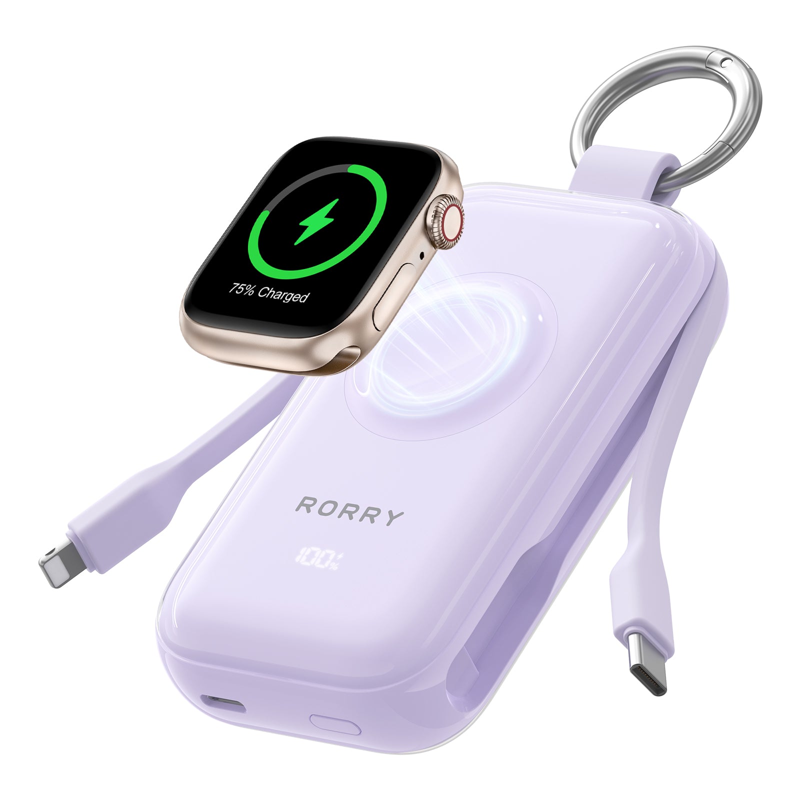 RORRY CharmGo D4 10000mAh キーホルダー型モバイルバッテリー 45W急速充電