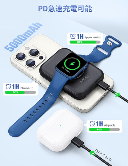 RORRY D13 MagSafe モバイルバッテリー 5000mAh