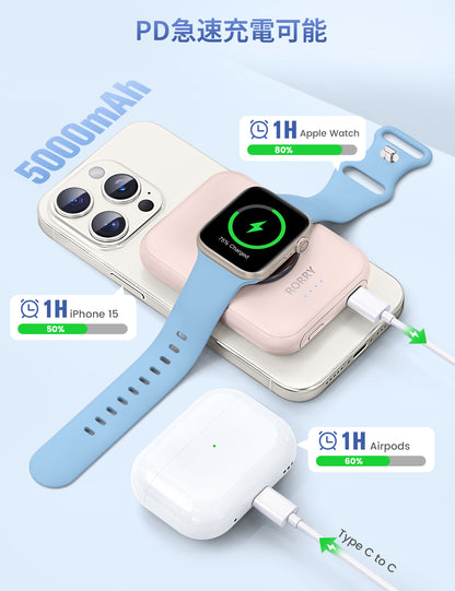 RORRY D13 MagSafe モバイルバッテリー 5000mAh