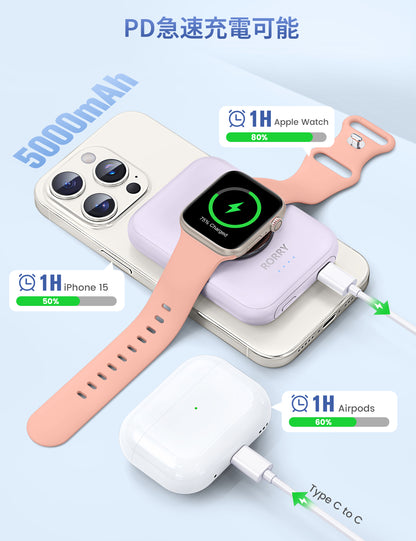 RORRY D13 MagSafe モバイルバッテリー 5000mAh