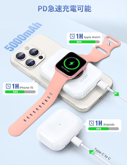 RORRY D13 MagSafe モバイルバッテリー 5000mAh