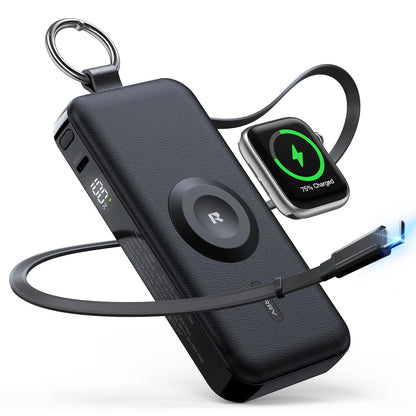 RORRY D3 12000mAh キーチェーン型モバイルバッテリー 30W