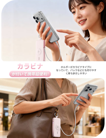 RORRY D3 12000mAh キーチェーン型モバイルバッテリー 30W